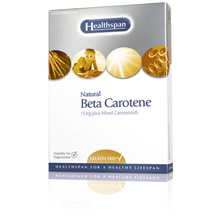 Beta Carotene Capsules with mixed Carotenoids - Optimum Strength 15mg - Gelatin free
